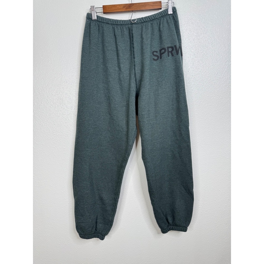 SPRWMN Women's Gray Logo Jogger Sweatpants Size Medium